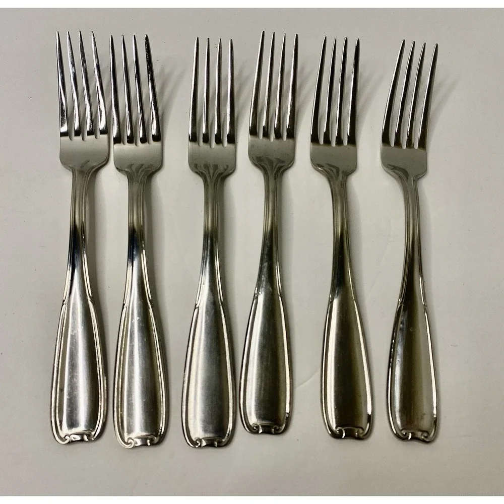 Reed & Barton Manor Park Stainless Dinner Fork Lot Of 6 Replacements